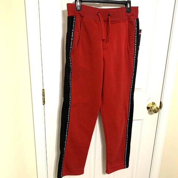 NWT. Akademiks Sweatpants. Red with Black Side Logo. Men. Size XL. - Picture 1 of 10